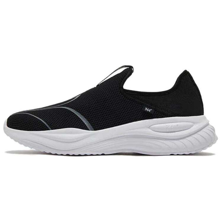 361° Abrasion Resistant Slip Resistant Low top Casual Shoes Men's Black White