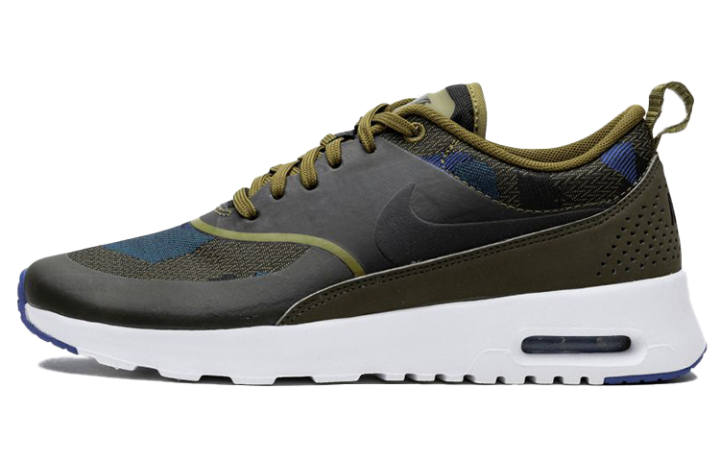 Nike Nike Air Max Thea Cushioning Abrasion Resistant Lightweight Low top Casual Shoes Men's Olive Green
