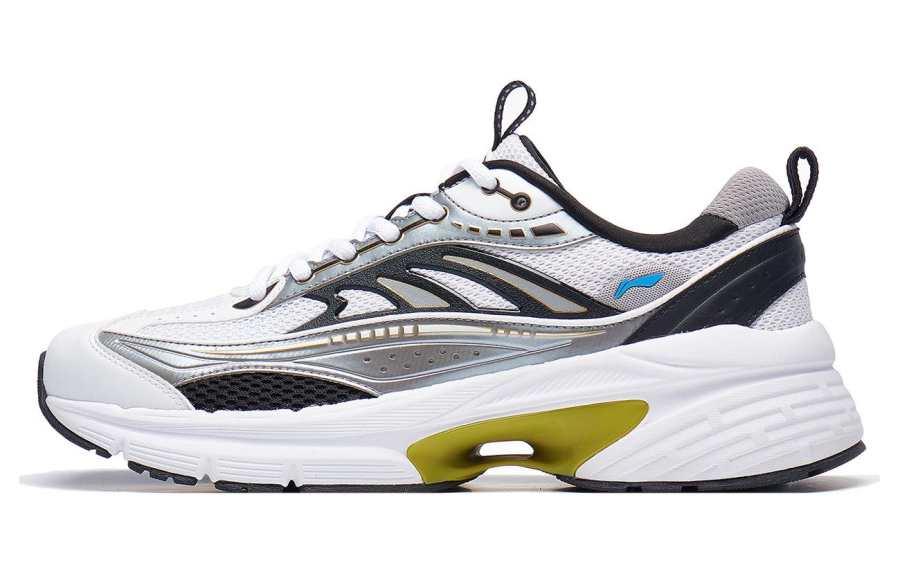 Li-Ning Li Ning Comet LITE Cushioning Slip Resistant Abrasion Resistant Support Low top Casual Shoes Men's Gray Red White