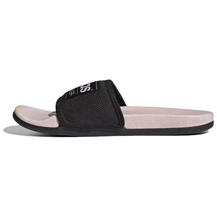 Adidas Adidas Adilette Comfortable Rubber Sole Slip Resistant Slip Resistant Slide Slippers Unisex Black Pink
