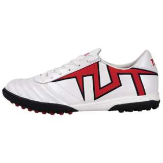 TLSS. TF Turf Artificial Turf Kangaroo Leather Cushioning Slip Resistant Anti Twist Soccer Shoes Unisex White