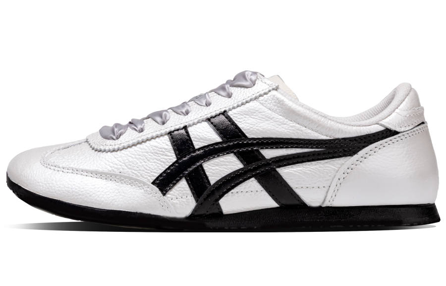 Onitsuka Tiger Machu Racer Silver Rhythm Abrasion Resistant Abrasion Resistant Low top Casual Shoes Unisex Silver White