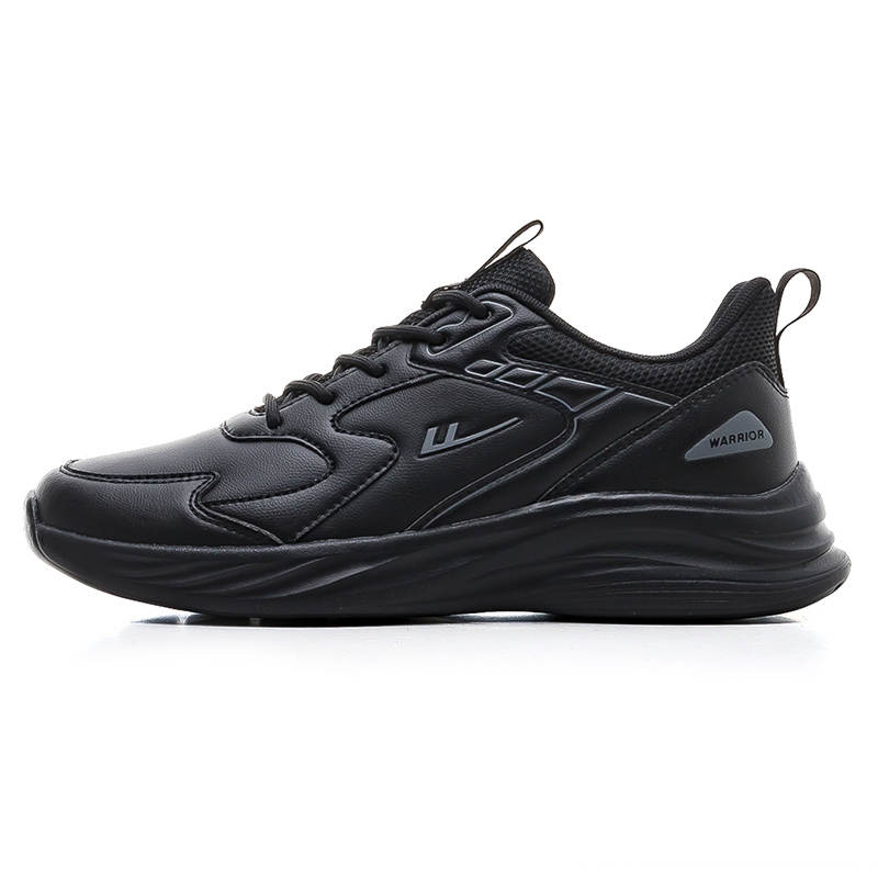 Warrior Slip Resistant Height Increasing Low top Casual Shoes Men's All Black
