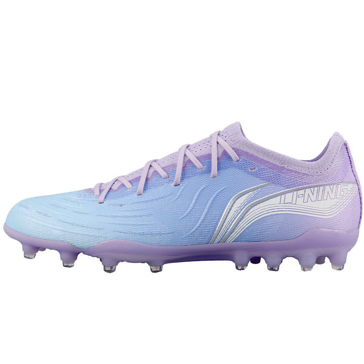 Li-Ning Li Ning MG Multi Ground Soft Ground Synthetic Leather Soccer Shoes Men's Blue Purple