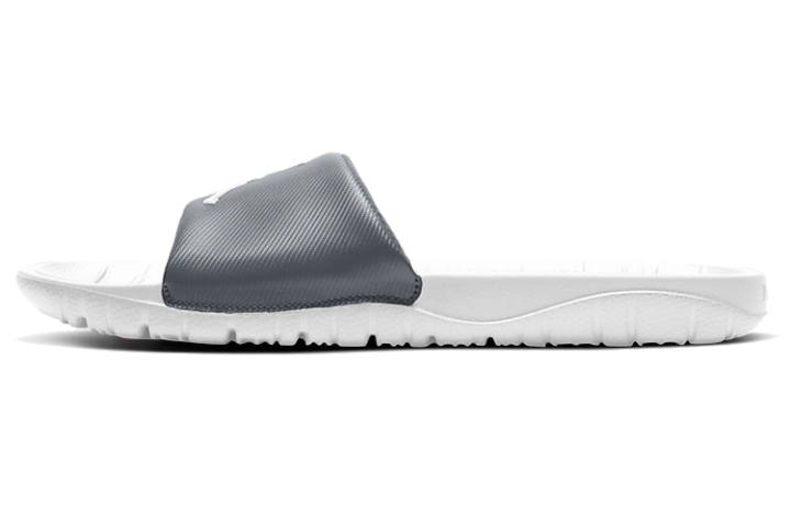 Jordan Jordan Rubber Sole Slide Slippers Men's Silver White