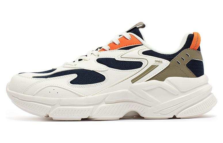 361° Versatile Slip Resistant, Abrasion Resistant, Breathable Low top Casual Shoes Men's White Black Orange