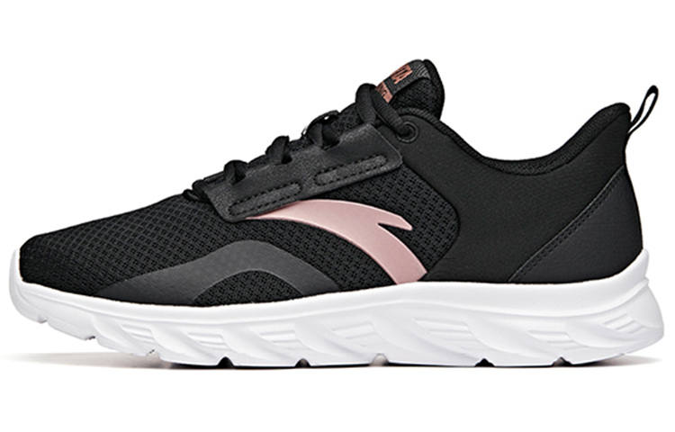 Anta Life Collection Fabric Cushioning Slip Resistant Abrasion Resistant Low top Sports Casual Shoes Women's Black