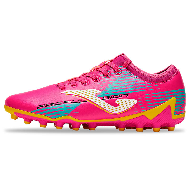 Joma MG Multi Ground Synthetic Leather Soccer Shoes Men's Pink Blue
