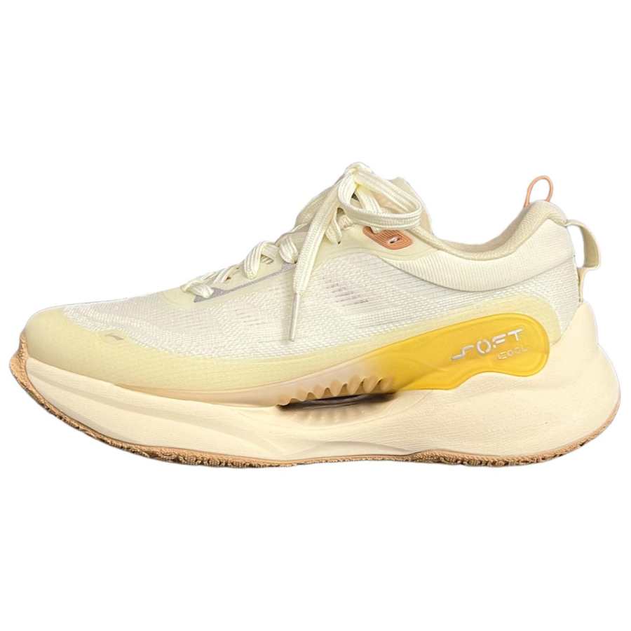 Li-Ning Li Ning Soft COOL Fashion Trend Abrasion Resistant Rebound Low top Casual Shoes Women's Beige