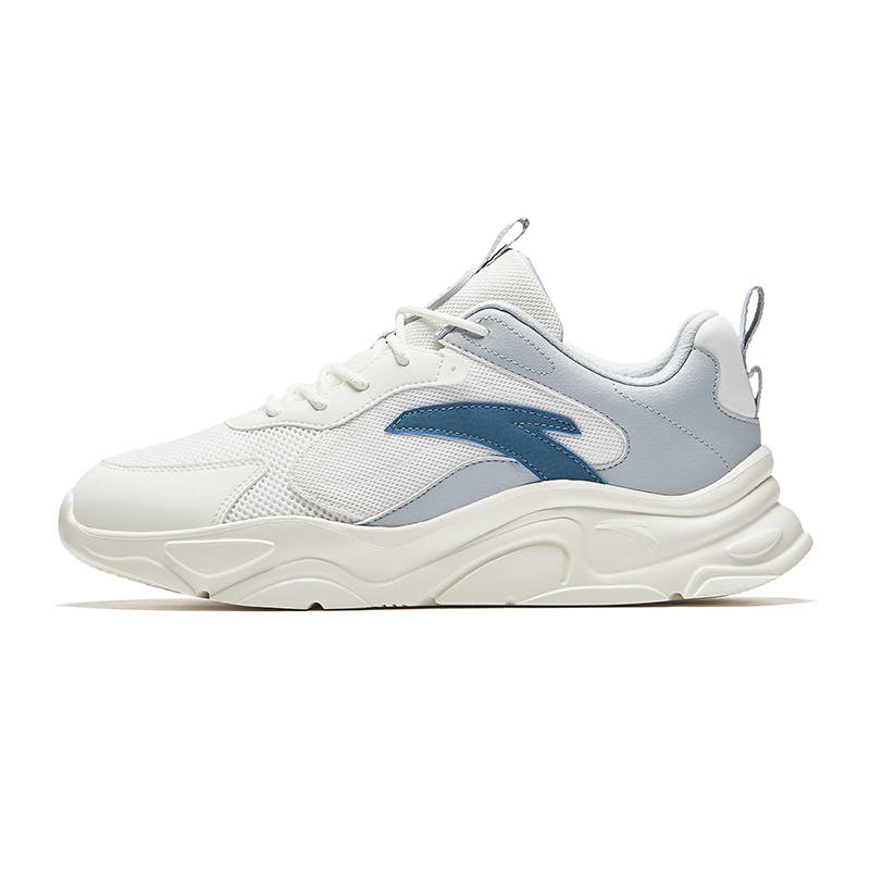Anta Life Collection Comfortable Cushioning, Wear Resistant Low top Casual Shoes Men's White Blue