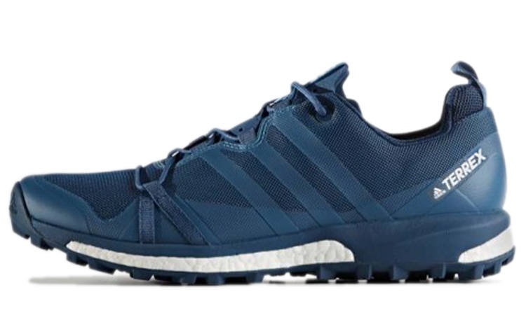 Adidas Adidas Terrex Agravic Outdoor Abrasion Resistant Slip Resistant Low top Casual Shoes Blue