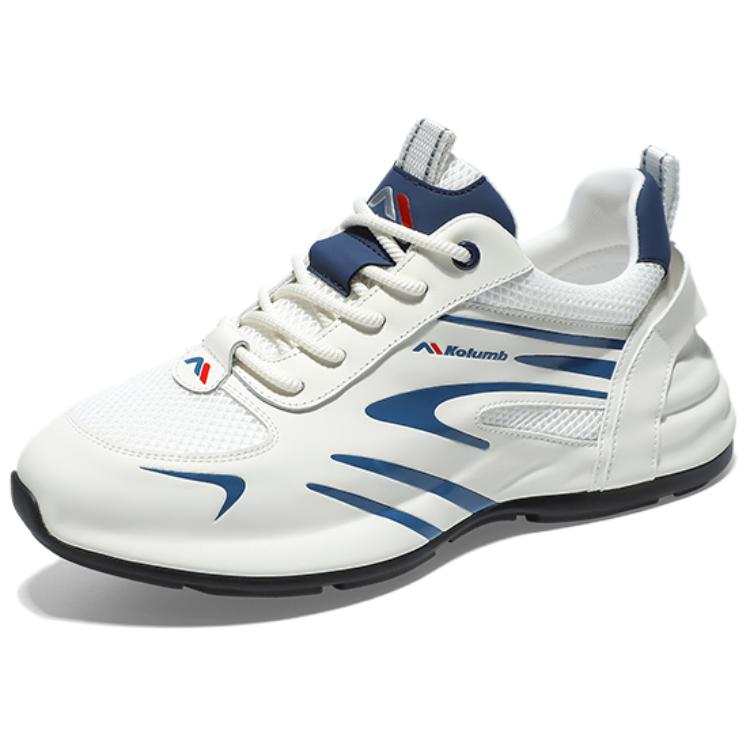 Kolumb Slip Resistant, Abrasion Resistant, Breathable Low top Casual Shoes Men's White Blue