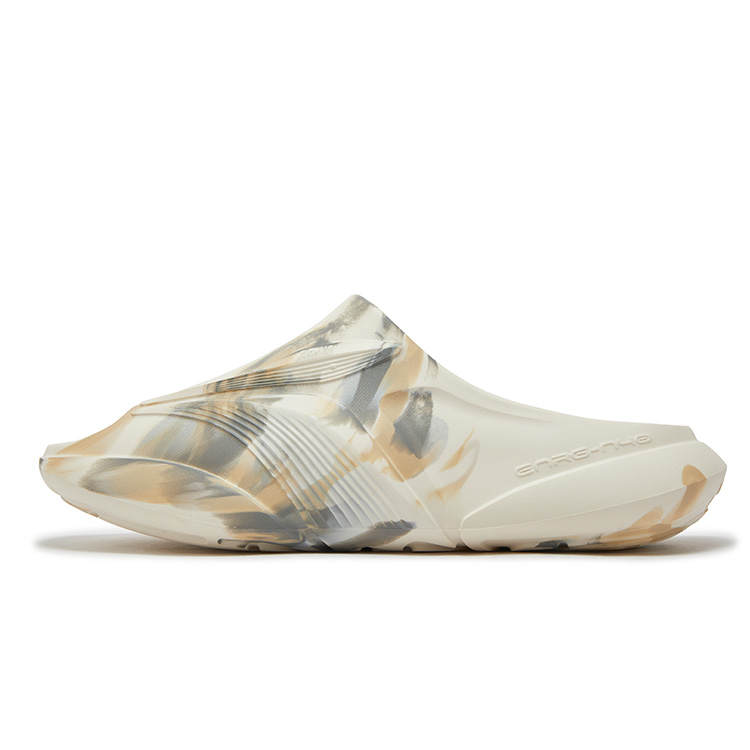 361° Speeding Slip Resistant Abrasion Resistant Slide Slippers Men's White Apricot Tea Brown