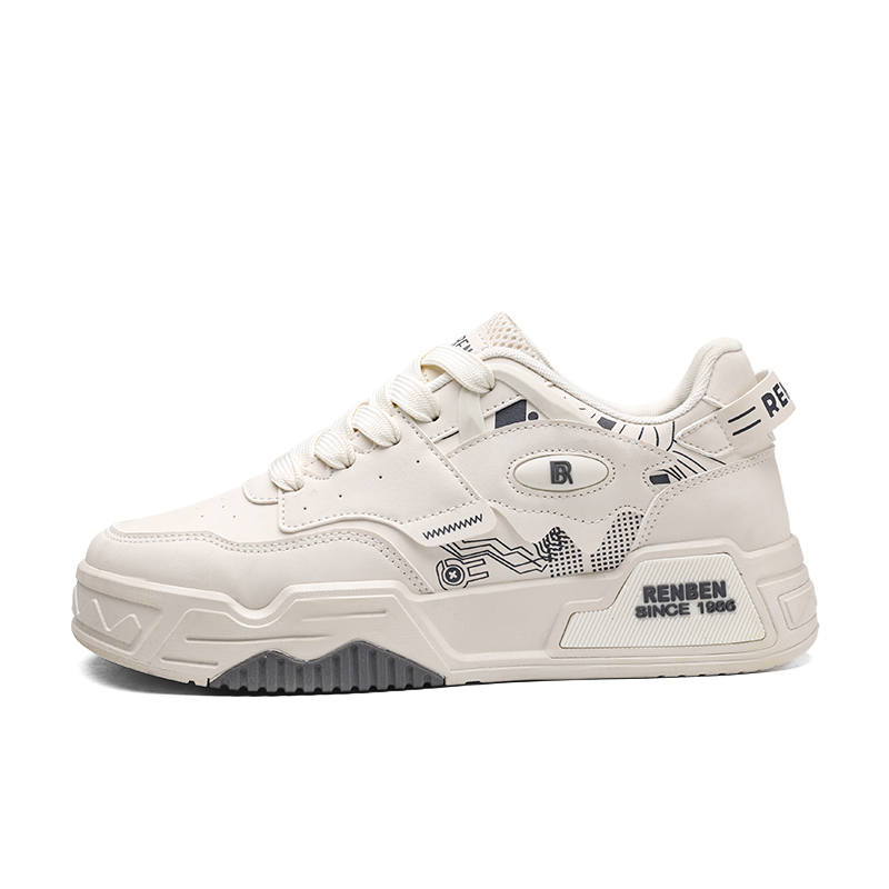RENBEN Slip Resistant Height Increasing Abrasion Resistant Low top Casual Shoes Men's