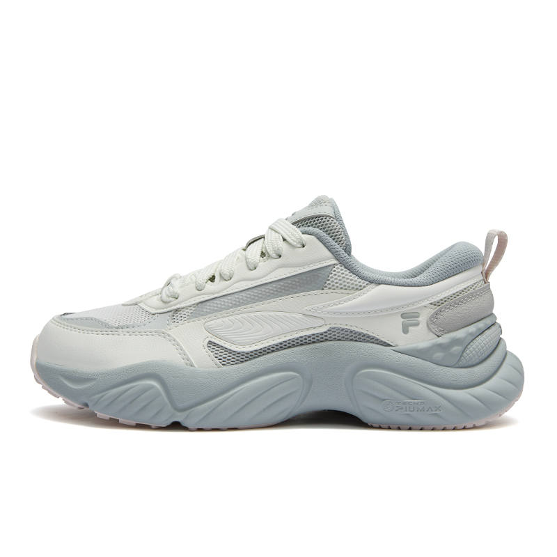 FILA FUSION Conch D Breathable Moisture Wicking Low top Casual Shoes Women's Gray White