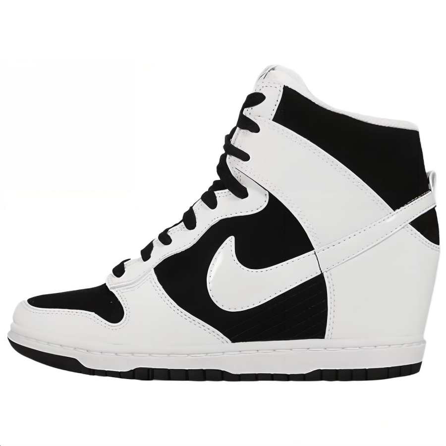 Nike Nike Dunk Sky Hi Essential Slip Resistant Abrasion Resistant High top Casual Shoes Women's Black White