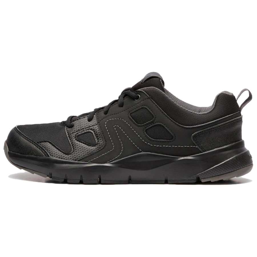 DECATHLON Slip Resistant Abrasion Resistant Low top Casual Shoes Men's Charcoal Black