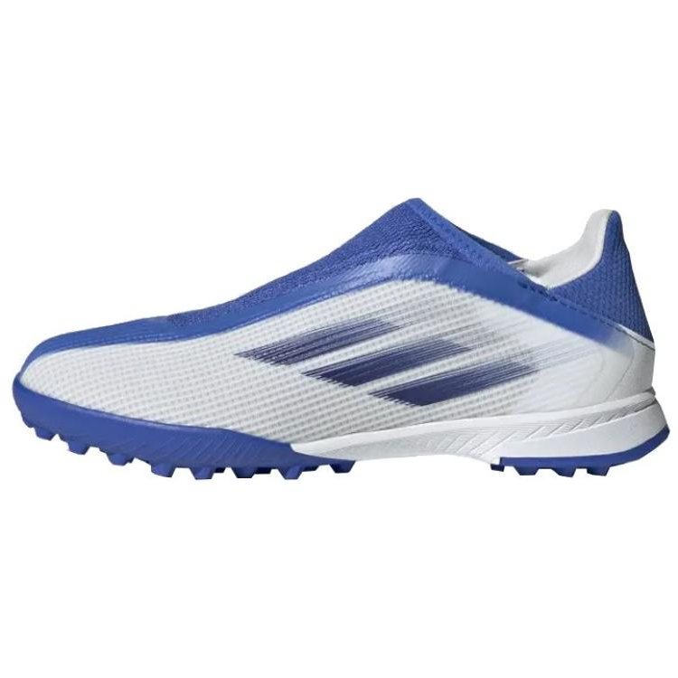 Adidas Adidas TF Turf Firm Ground, Artificial Turf Cushioning, Wear Resistant Soccer Shoes Men's White Blue