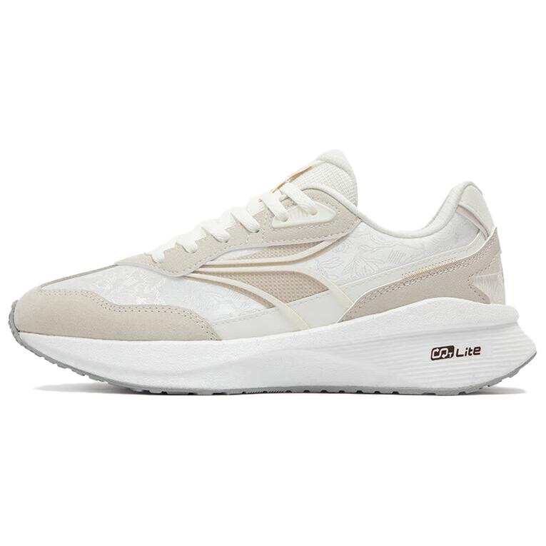 361° Long Wind 4 Low top Breathable Casual Shoes Women's White Beige