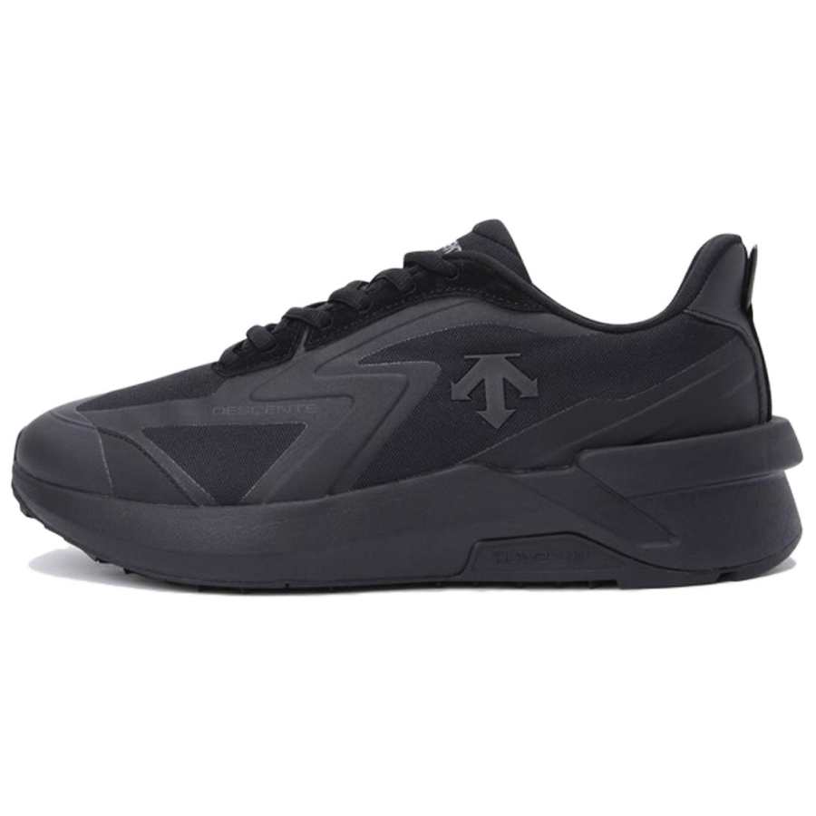 DESCENTE Slip Resistant Abrasion Resistant Low top Casual Shoes Unisex Black