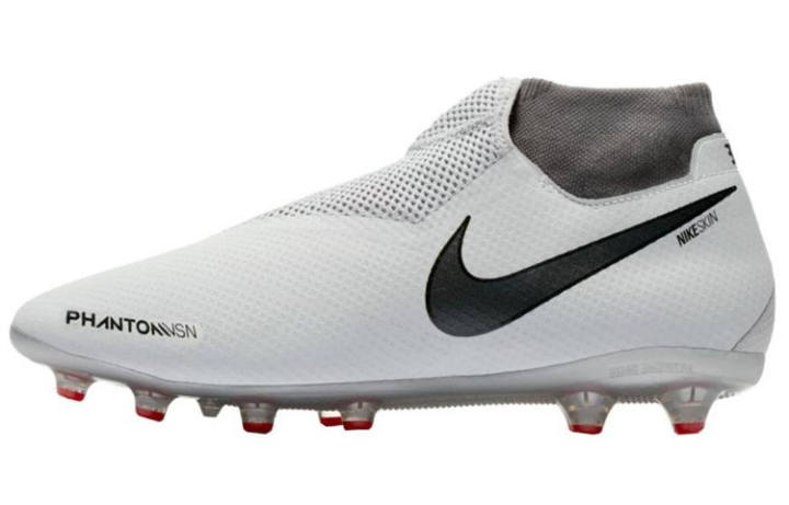 Nike Nike Phantom Vision Soccer Shoes Unisex Mid Top Gray/Red