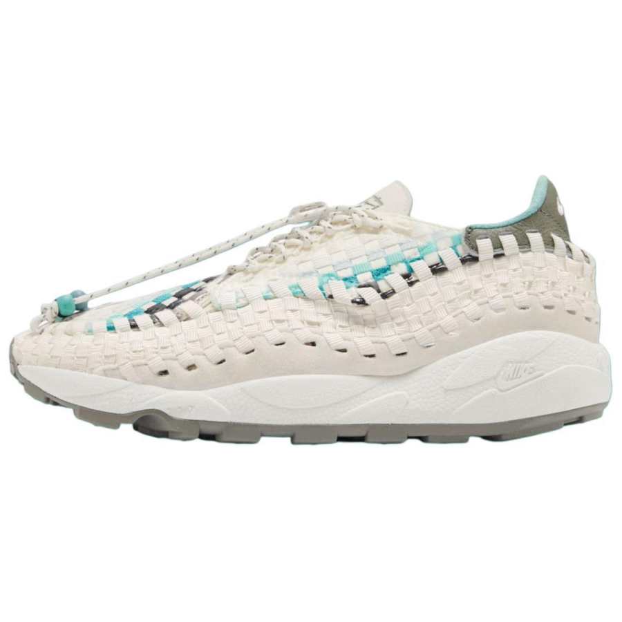 Nike Nike Air Footscape Slip Resistant Abrasion Resistant Low top Casual Shoes Women's White Green