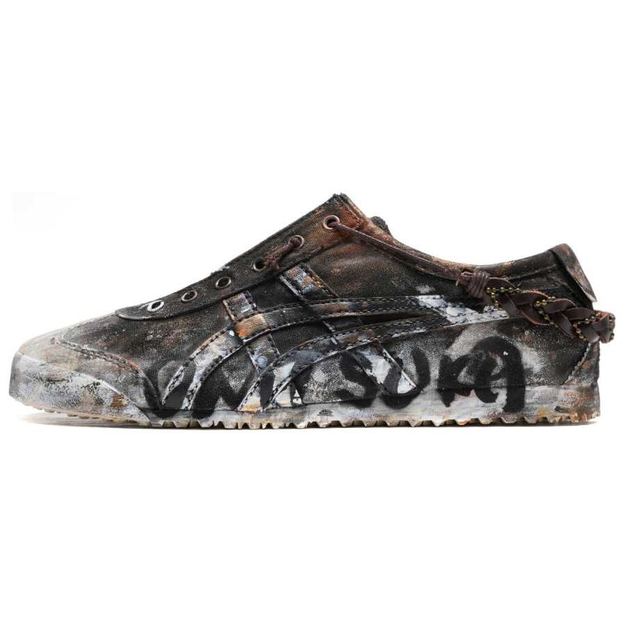 Onitsuka Tiger MEXICO 66 Wrecked Mecha Wasteland Style Slip Resistant, Abrasion Resistant, Lightweight Low top