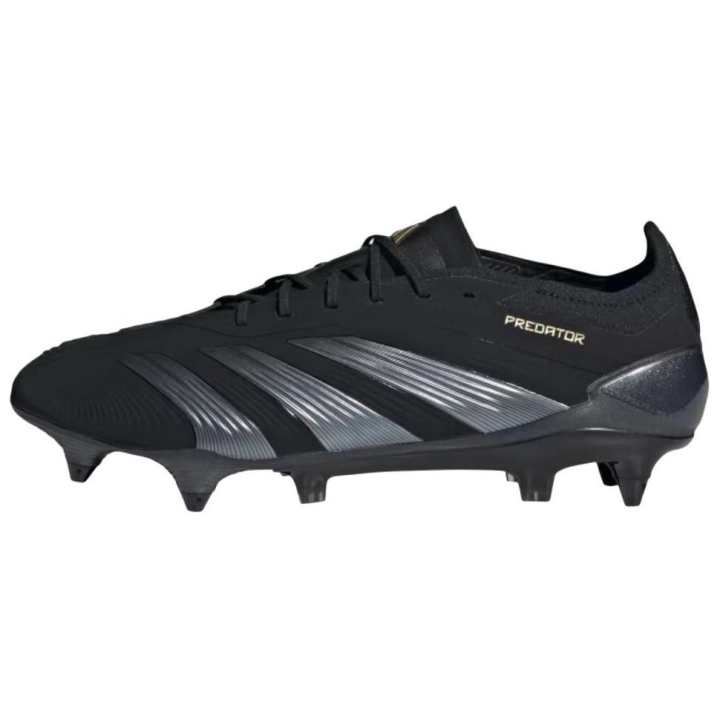 Adidas Adidas PREDATOR ELITE Soft Ground Slip Resistant Coverage Soccer Shoes Unisex Black