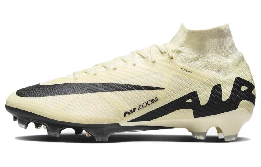 Nike Nike Mercurial Superfly 9 FG Firm Ground Natural Grass Cushioning Abrasion Resistant Soccer Shoes Unisex Yellow Black