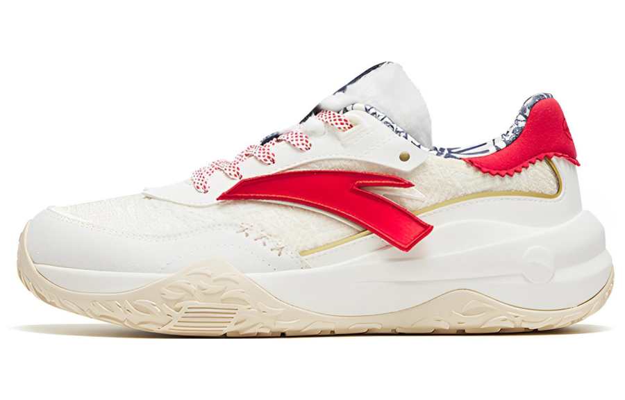 Anta Journey Cushioning Slip Resistant Abrasion Resistant Low top Sports Casual Shoes Women's White Red