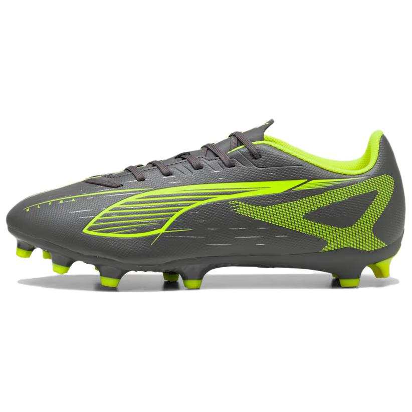 PUMA Ultra 5 Play Artificial Turf Abrasion Resistant Soccer Shoes Unisex Gray Green