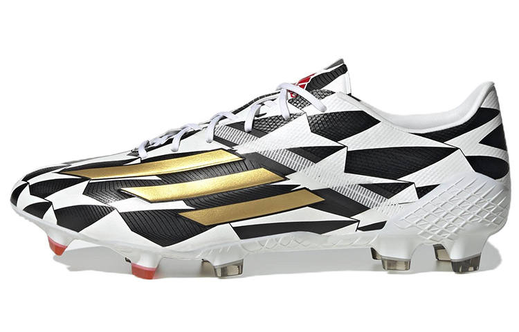 Adidas Adidas F50 ADIZERO 4 FG Firm Ground Leather Soccer Shoes Men's Black White