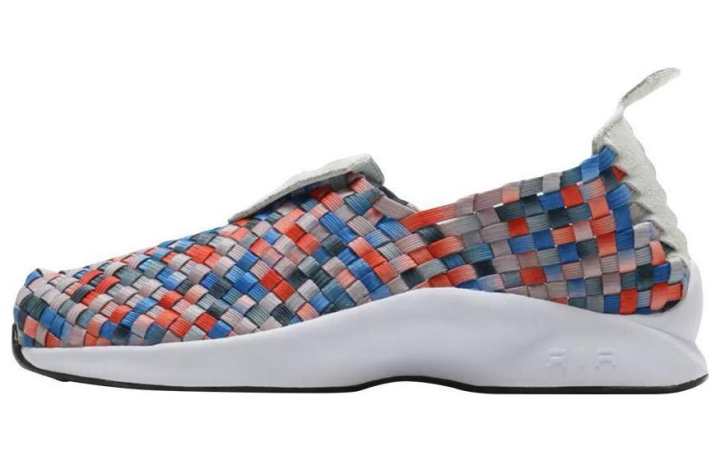 Nike Nike Woven Air Moon Cushioning Low top Casual Shoes Women's Blue Red Gray