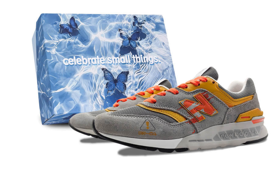 New Balance New Balance NB 997 Slip Resistant Abrasion Resistant Low top Casual Shoes Unisex Yellow Gray Orange
