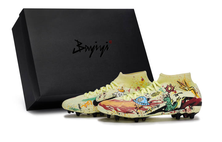 Nike Nike Mercurial Superfly 9 Slip Resistant Soccer Shoes Men's Red Yellow Blue Green