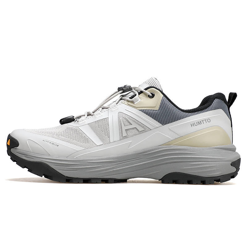 HUMTTO Lightweight Rebound Slip Resistant Low top Casual Shoes Men's Light Gray