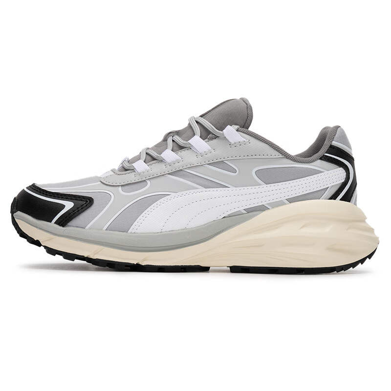 PUMA Hypnotic LS Abrupt Abrasion Resistant Breathable Low top Casual Shoes Unisex Gray White Black