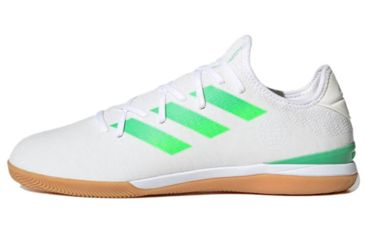Adidas Adidas Gamemode Knit Indoor Boots Trendy Slip Resistant And Breathable Soccer Shoes Men's White Green