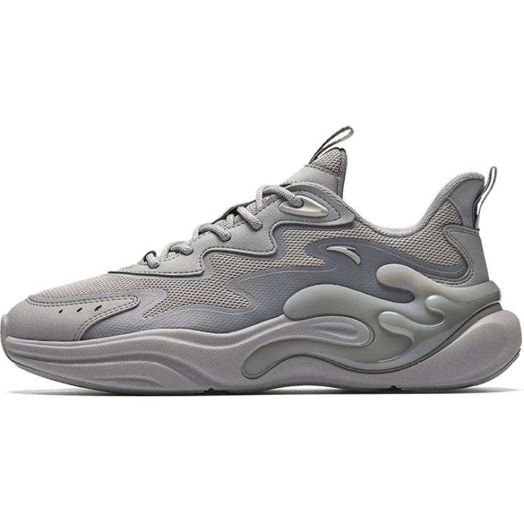 Anta Chao Bai 6.0 Slip Resistant Abrasion Resistant Low top Casual Shoes Men's Gray