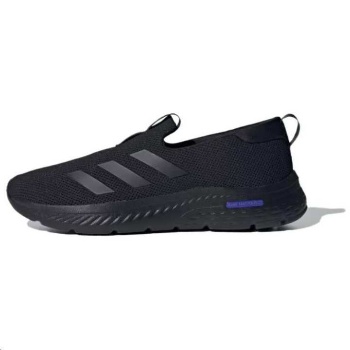 Adidas Adidas Cloudfoam Fabric Slip Resistant Coverage Slip Resistant Coverage Low top Casual Shoes Men's Black