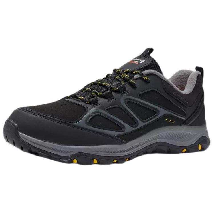 Li-Ning Li Ning Sports Life Collection Comfortable Abrasion Resistant Thermal Low top Casual Shoes Men's Black