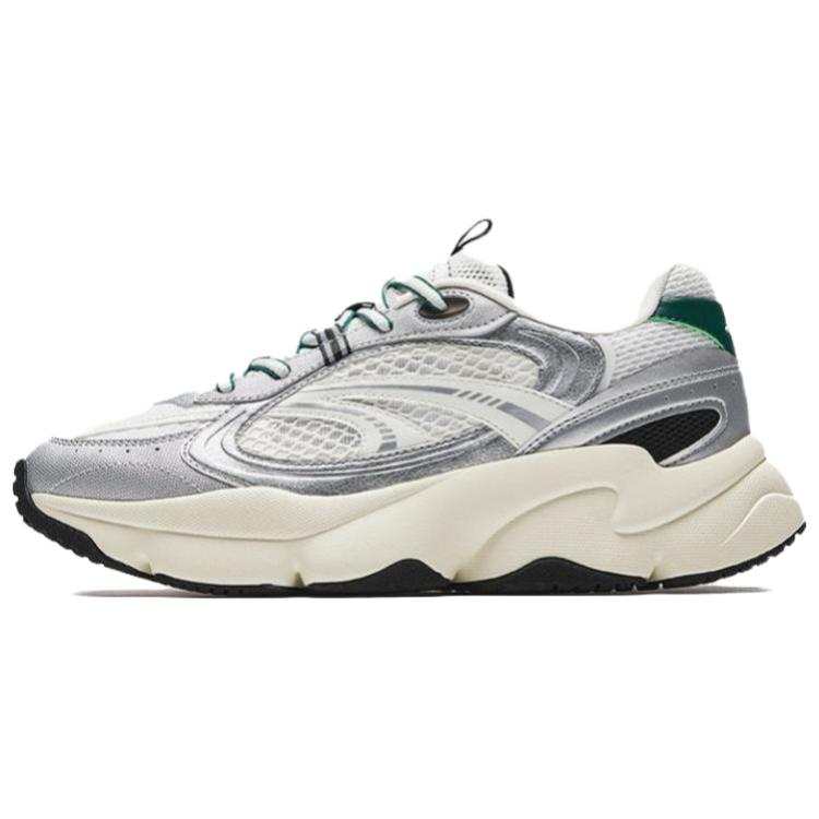 Anta Cushioning Abrasion Resistant Lightweight Low top Casual Shoes Women's White Silver