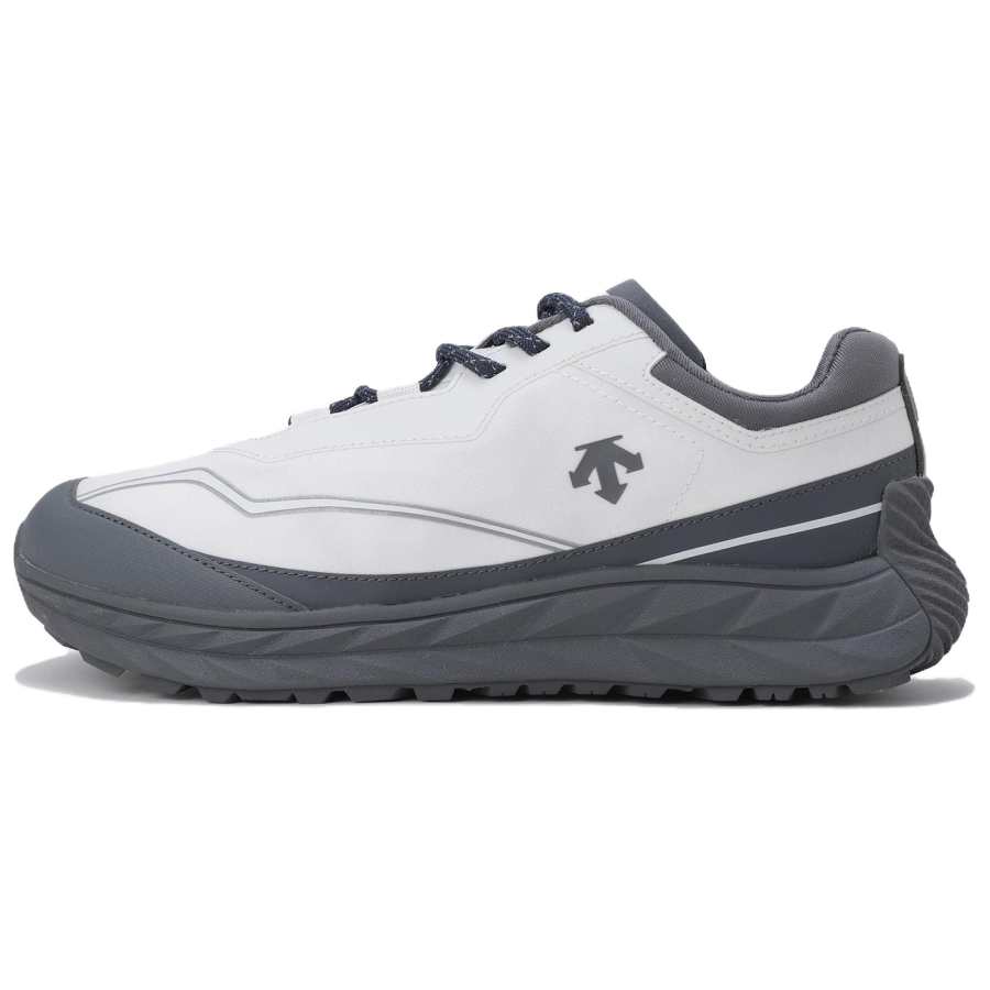 DESCENTE Slip Resistant Abrasion Resistant Low top Casual Shoes Unisex White Gray