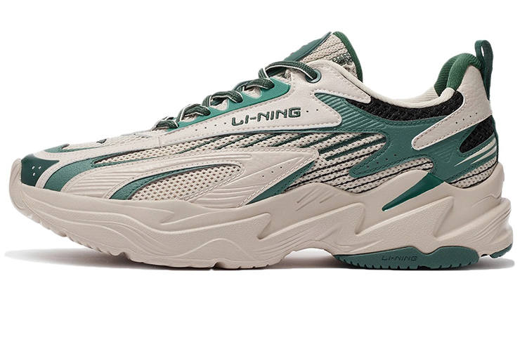 Li-Ning Li Ning Meteor Textile, Synthetic Leather Cushioning Slip Resistant Abrasion Resistant Rebound Low top