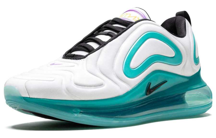 Nike Nike Air Max 720 Cushioning Abrasion Resistant Cushioning, Wear Resistant Low top Casual Shoes Unisex White Cyan