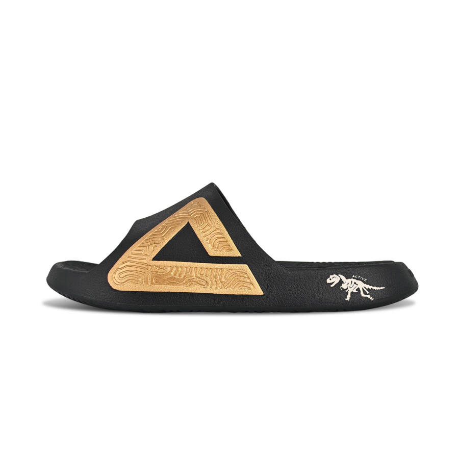 PEAK Tai Ji1.0 Quiet, Odor Resistant, Abrasion Resistant Slide Slippers Men's Gold Ecru