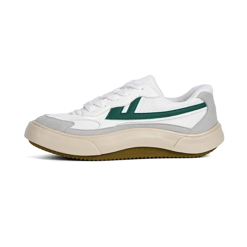 Warrior Slip Resistant Abrasion Resistant Low top Casual Shoes Unisex Beige Gray Green