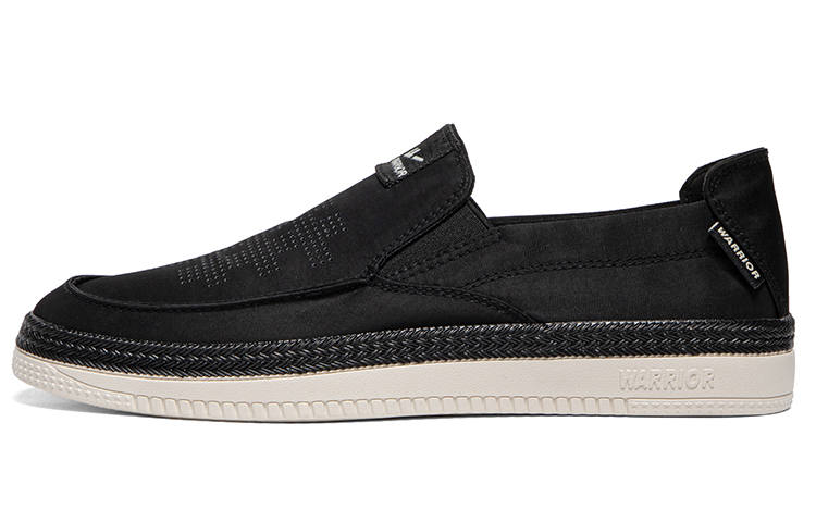 Warrior Fabric Lightweight And Breathable Low top Canvas Shoes Men's Black