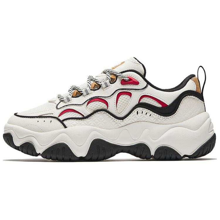 Anta Firefly Slip Resistant Abrasion Resistant Low top Casual Shoes Women's White Red Black