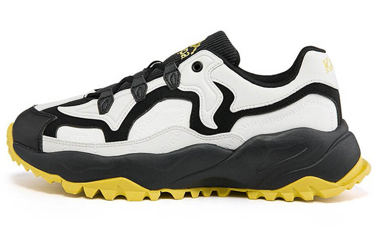 Kappa Casual Shoes Unisex Low Top White Black Yellow
